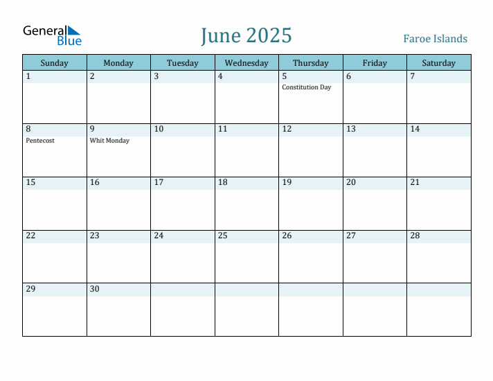 June 2025 Calendar with Holidays