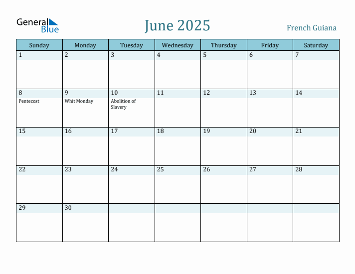 June 2025 Calendar with Holidays