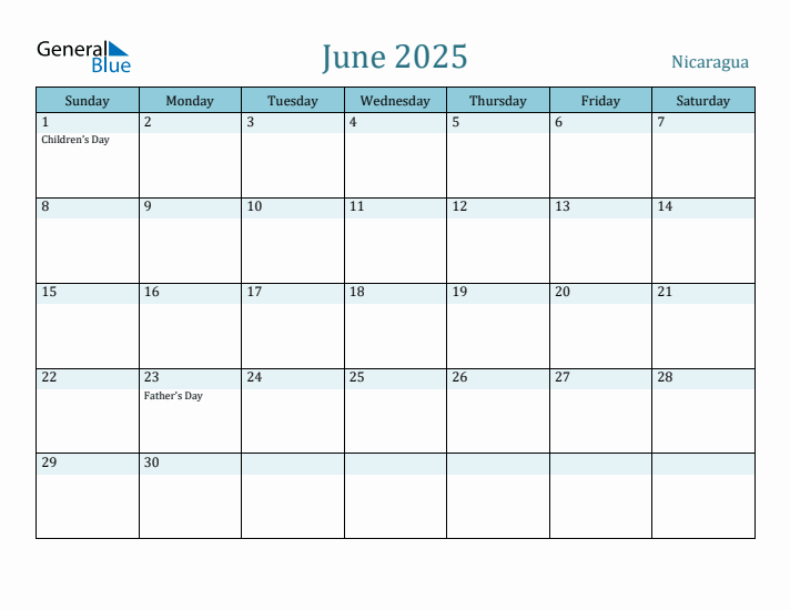 June 2025 Calendar with Holidays