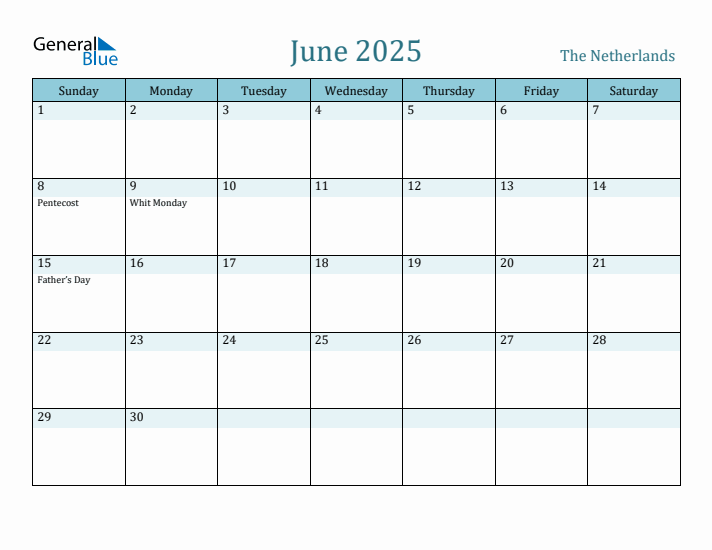 June 2025 Calendar with Holidays