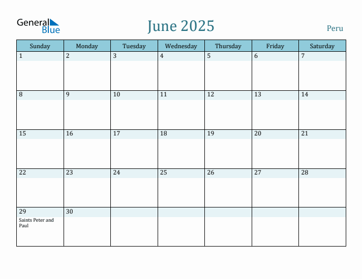 June 2025 Calendar with Holidays