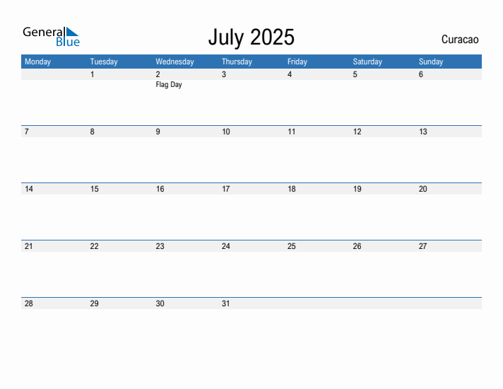 Fillable July 2025 Calendar