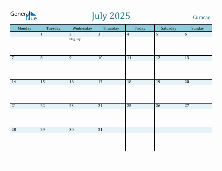 July 2025 Calendar with Holidays