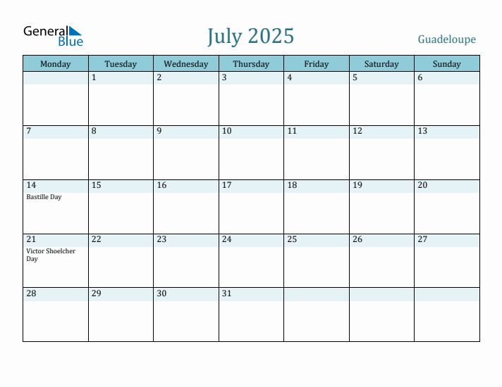 July 2025 Calendar with Holidays