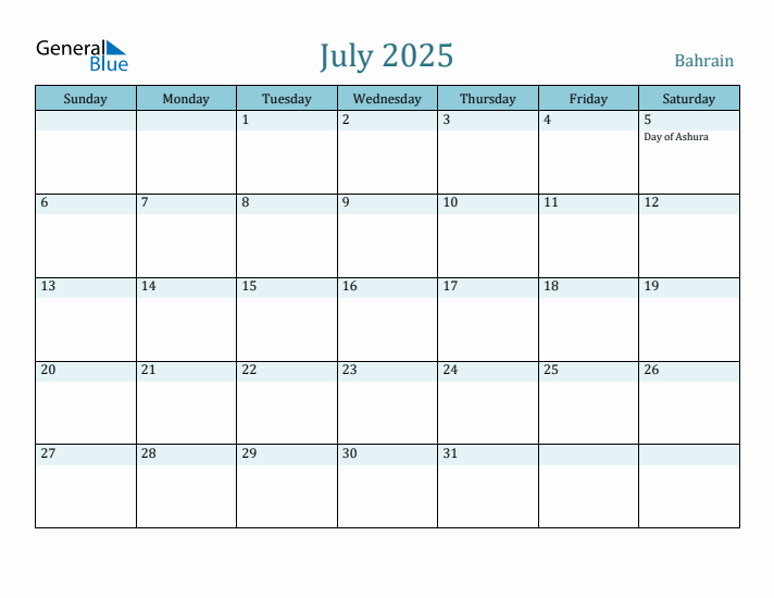 July 2025 Calendar with Holidays