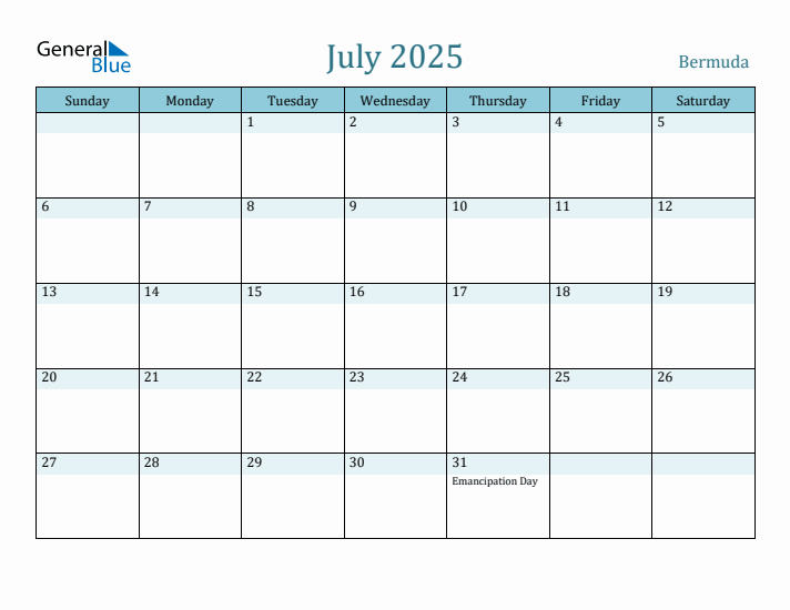 July 2025 Calendar with Holidays