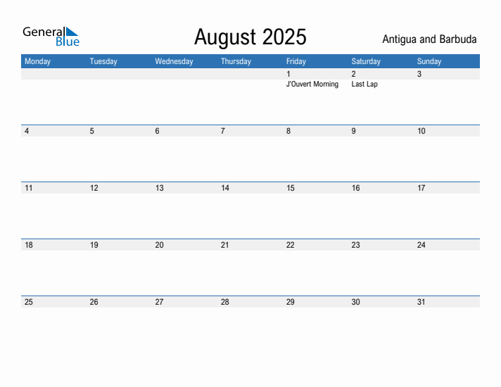 Fillable August 2025 Calendar