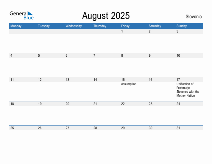 Fillable August 2025 Calendar