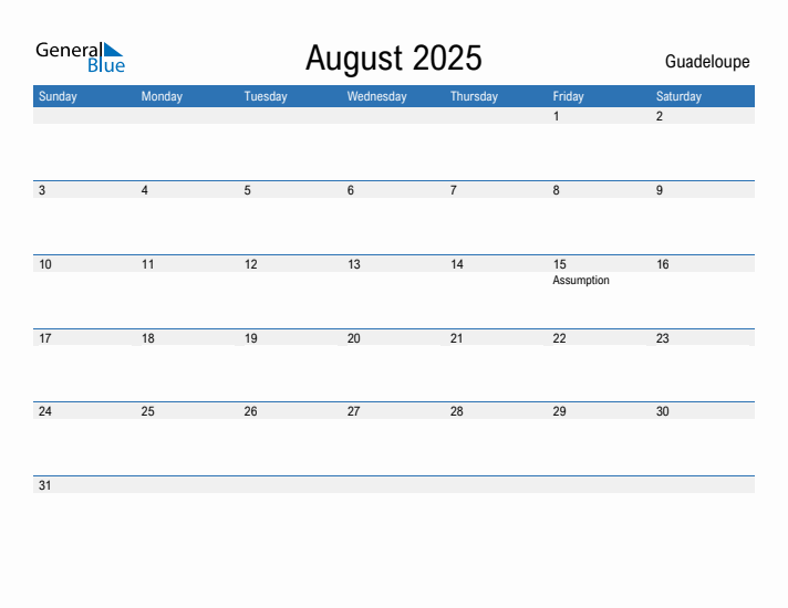 Fillable August 2025 Calendar