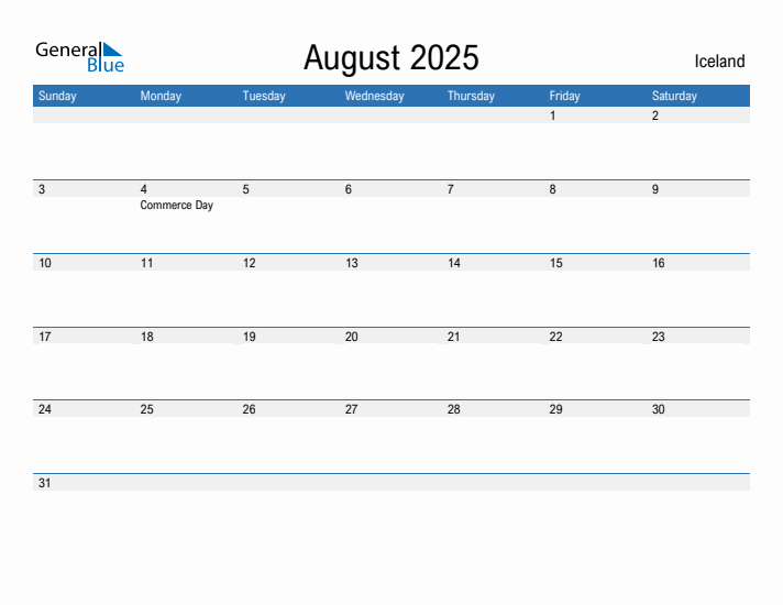 Fillable August 2025 Calendar