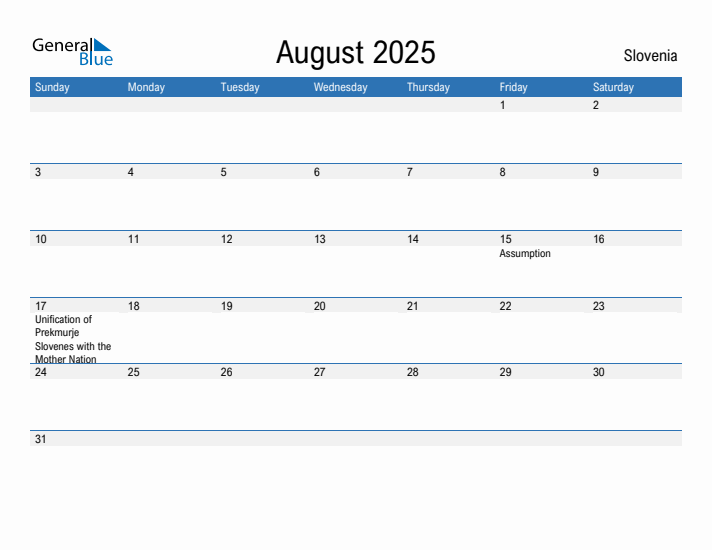 Fillable August 2025 Calendar