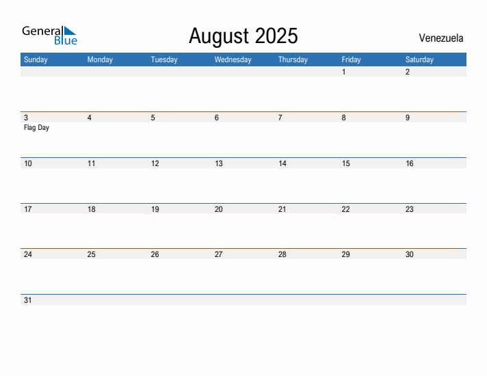 Fillable August 2025 Calendar