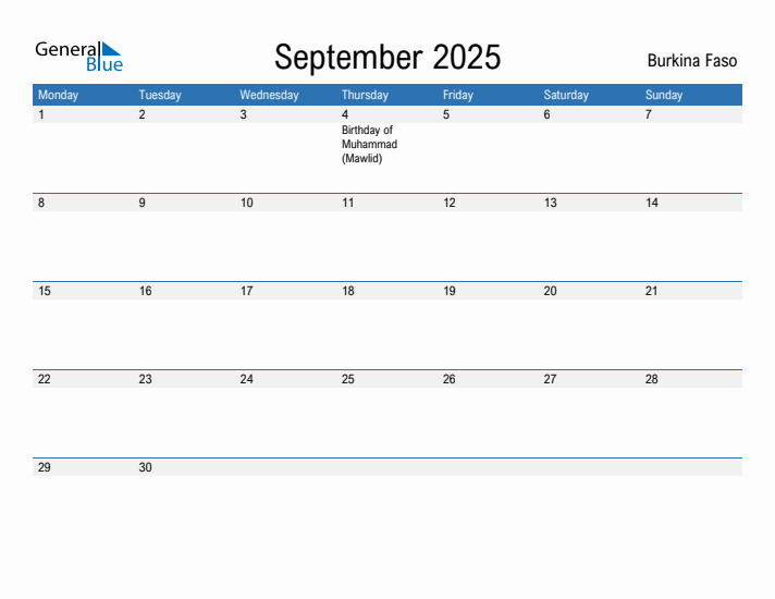 Fillable September 2025 Calendar