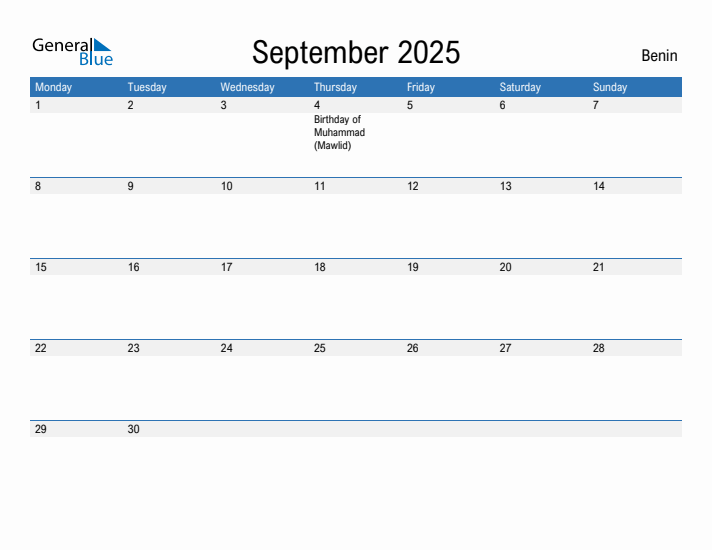 Fillable September 2025 Calendar