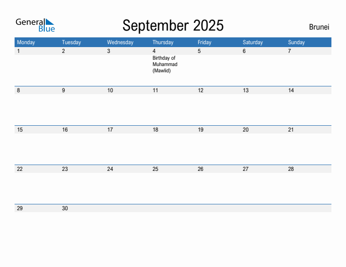 Fillable September 2025 Calendar