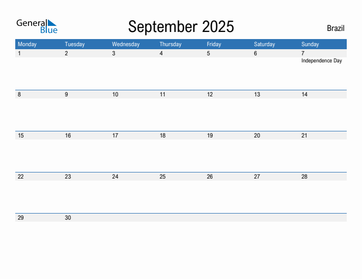 Fillable September 2025 Calendar