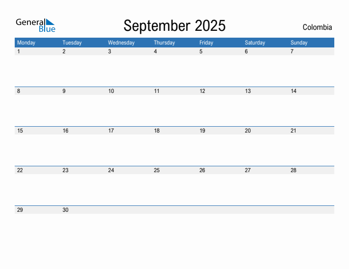 Fillable September 2025 Calendar