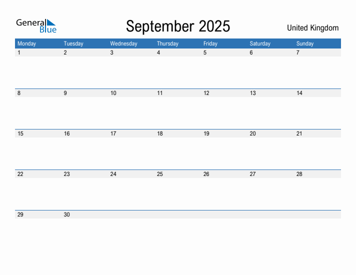 Fillable September 2025 Calendar