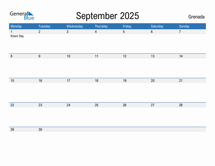 Fillable September 2025 Calendar