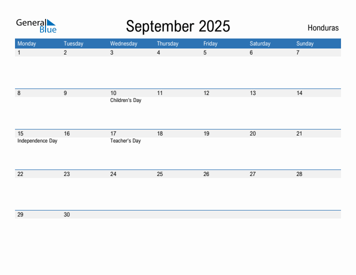 Fillable September 2025 Calendar