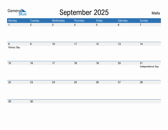 Fillable September 2025 Calendar