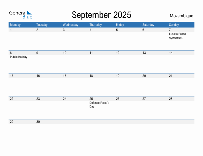 Fillable September 2025 Calendar