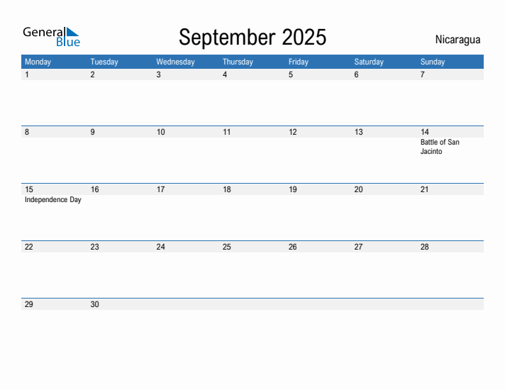 Fillable September 2025 Calendar