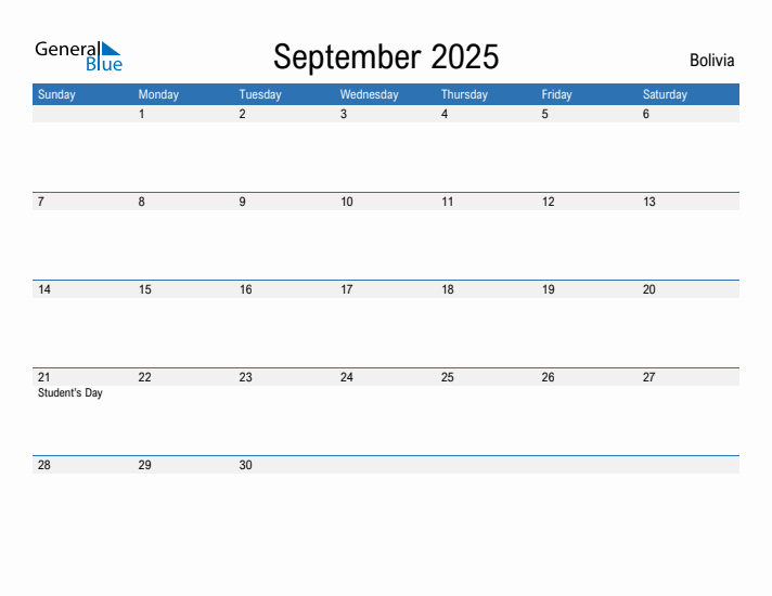 Fillable September 2025 Calendar