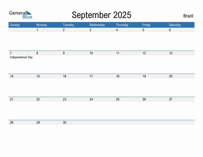 Fillable September 2025 Calendar