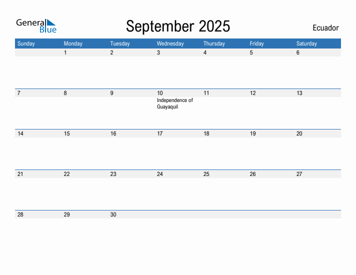 Fillable September 2025 Calendar