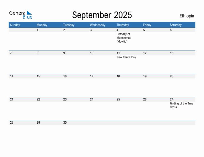 Fillable September 2025 Calendar