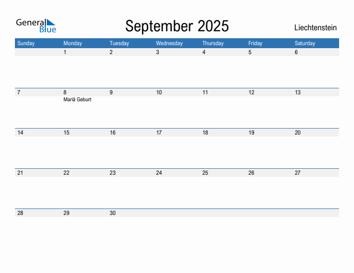 Fillable September 2025 Calendar