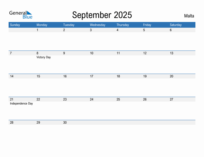 Fillable September 2025 Calendar