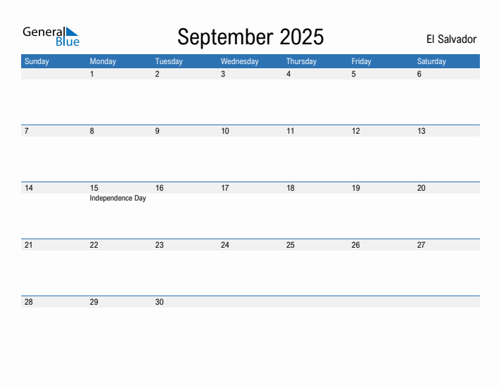 Fillable September 2025 Calendar