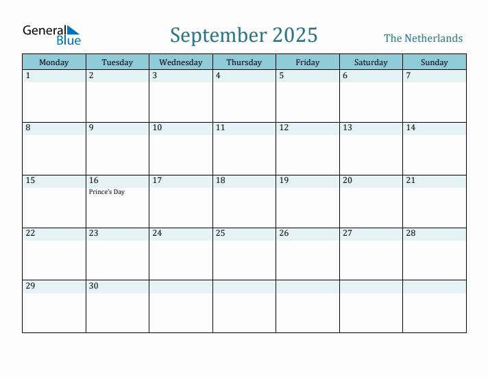 September 2025 Calendar with Holidays