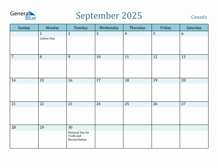 September 2025 Calendar with Holidays