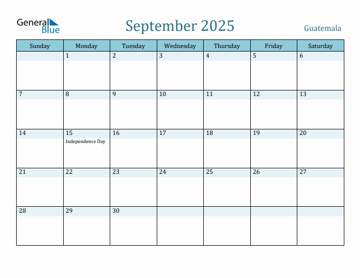 September 2025 Calendar with Holidays