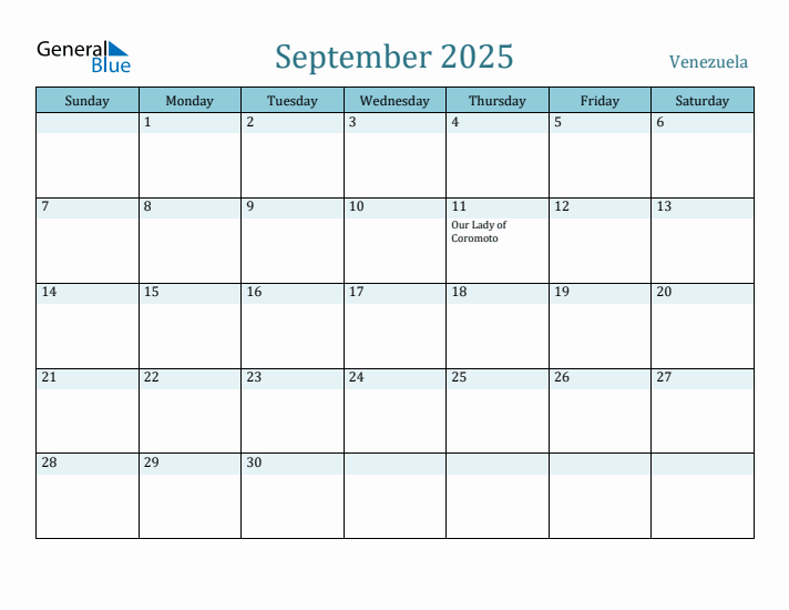 September 2025 Calendar with Holidays