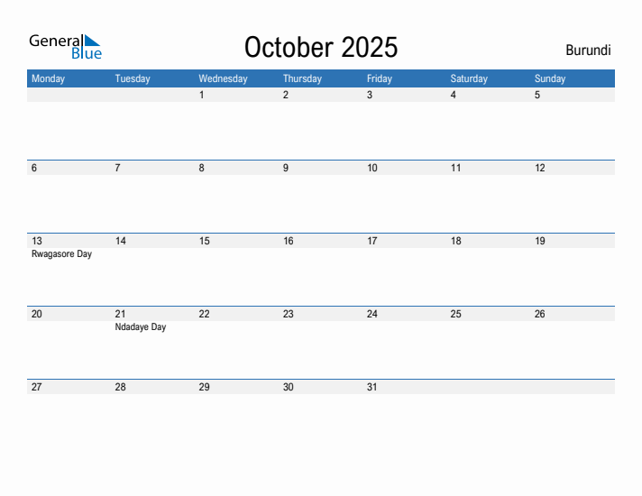 Fillable October 2025 Calendar