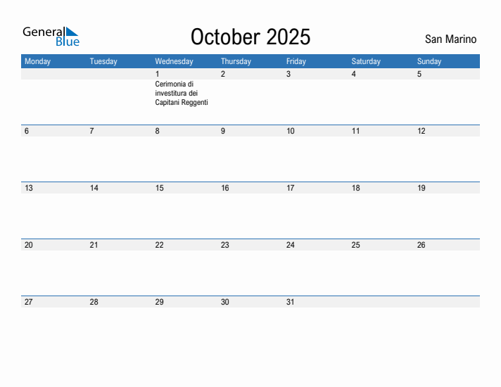 Fillable October 2025 Calendar