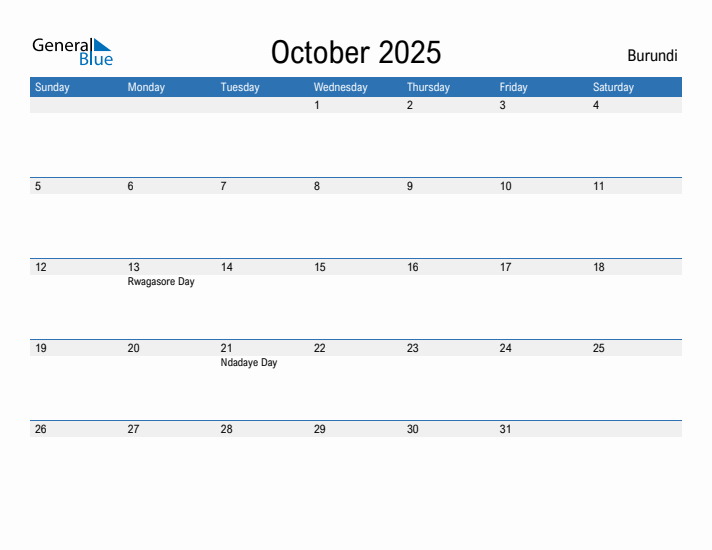 Fillable October 2025 Calendar