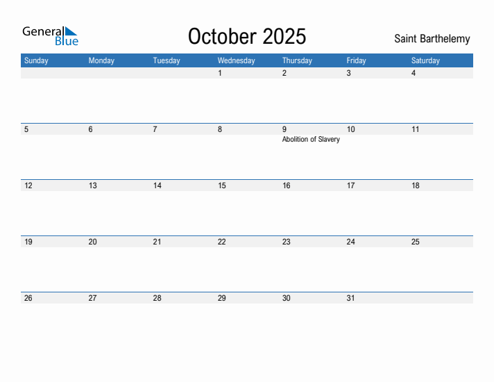 Fillable October 2025 Calendar