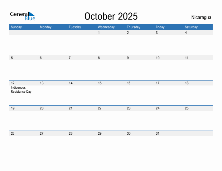 Fillable October 2025 Calendar