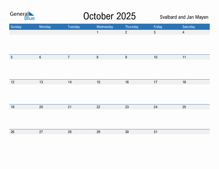 Fillable October 2025 Calendar