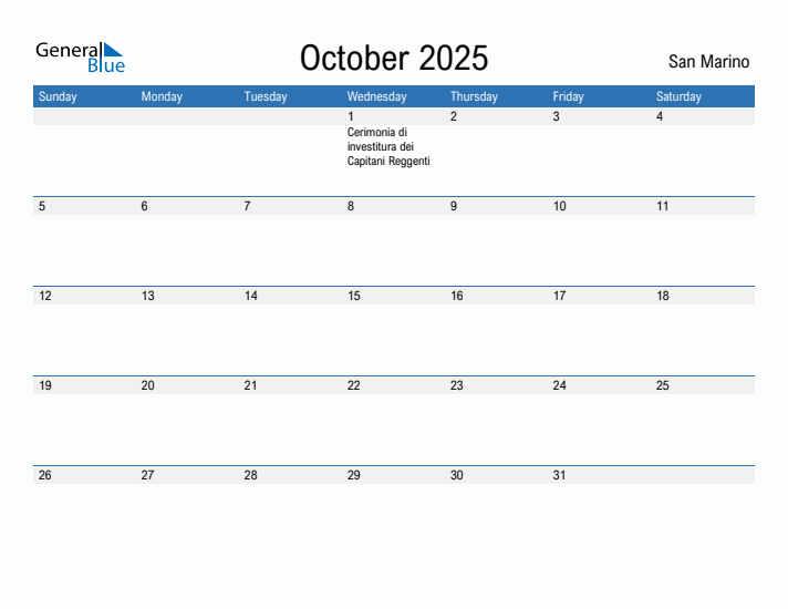 Fillable October 2025 Calendar