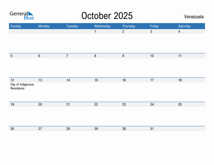 Fillable October 2025 Calendar