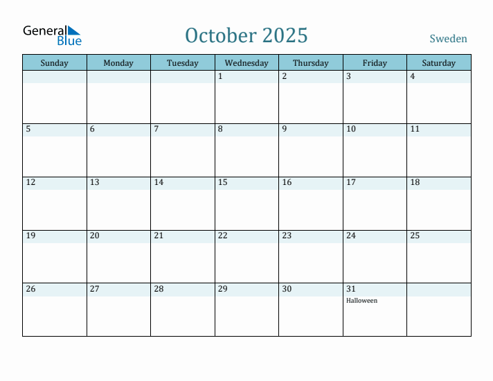 October 2025 Calendar with Holidays