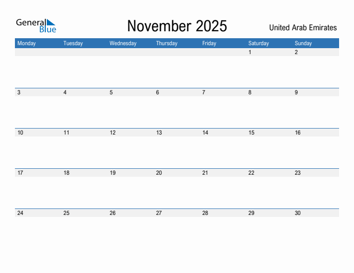 Fillable November 2025 Calendar