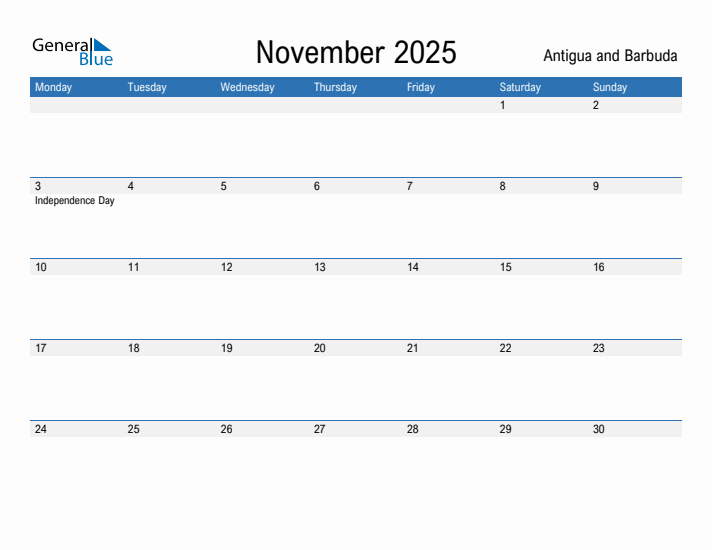 Fillable November 2025 Calendar