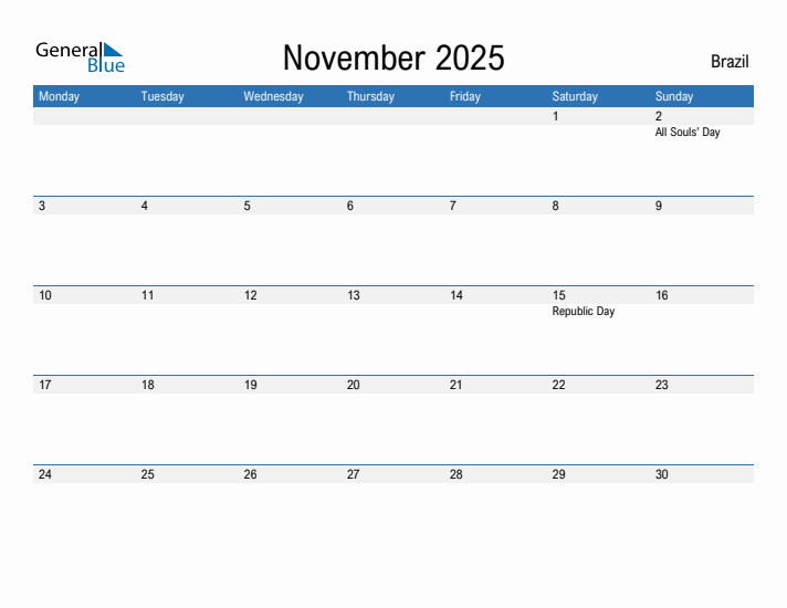 Fillable November 2025 Calendar